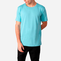 Camiseta Pima Masculina | Life Collection - Azul Turquesa