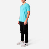 Camiseta Pima Masculina | Life Collection - Azul Turquesa