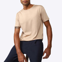 Camiseta Pima Masculina | Life Collection - Bege Camel
