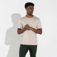 Camiseta Pima Masculina | Life Collection - Bege Aveia