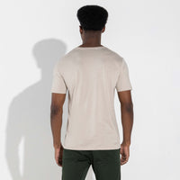 Camiseta Pima Masculina | Life Collection - Bege Aveia
