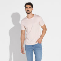 Camiseta Pima Masculina | Life Collection - Rosa Lemonade
