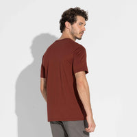 Camiseta Pima Masculina | Life Collection - Vermelho Cabernet