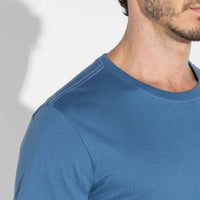 Camiseta Pima Masculina | Life Collection - Azul Ártico