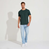 Camiseta Algodão Premium Masculina | Everyday Collection - Verde Cedro