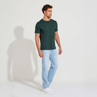 Camiseta Algodão Premium Masculina | Everyday Collection - Verde Cedro