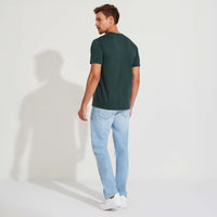 Camiseta Algodão Premium Masculina | Everyday Collection - Verde Cedro
