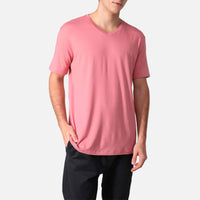 Camiseta Algodão Premium Gola V Masculina | Everyday Collection - Rose