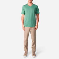 Camiseta Algodão Premium Gola V Masculina | Everyday Collection - Verde Oliva