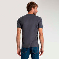 Camiseta Algodão Premium Gola V Masculina | Everyday Collection - Grafite Inativo