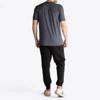 Camiseta Algodão Premium Gola V Masculina | Everyday Collection - Grafite