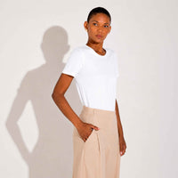 Camiseta Pima Feminina - Branco
