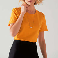Camiseta Pima Feminina | Life Collection - Amarelo Sol