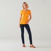 Camiseta Pima Feminina | Life Collection - Amarelo Sol