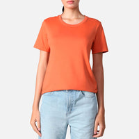 Camiseta Pima Feminina | Life Collection - Marrom Telha