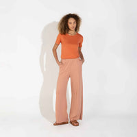 Camiseta Pima Feminina | Life Collection - Laranja Telha