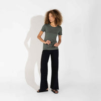 Camiseta Pima Feminina | Life Collection - Verde Figo