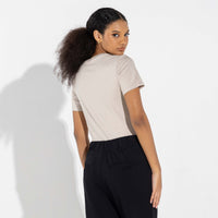 Camiseta Pima Feminina | Life Collection - Bege Aveia