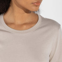 Camiseta Pima Feminina | Life Collection - Bege Aveia