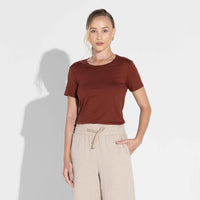 Camiseta Pima Feminina | Life Collection - Vermelho Cabernet