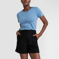 Camiseta Algodão Premium Feminina | Everyday Collection - Azul Celeste