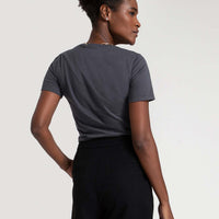 Camiseta Algodão Premium Feminina | Everyday Collection - Chumbo