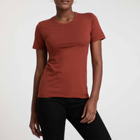 Camiseta Algodão Premium Feminina | Everyday Collection - Marrom Cacau