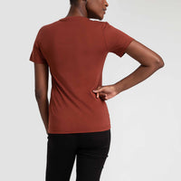 Camiseta Algodão Premium Feminina | Everyday Collection - Marrom Cacau