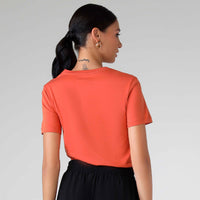 Camiseta Algodão Premium Feminina | Everyday Collection - Laranja Telha