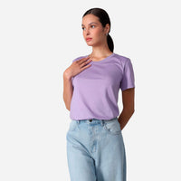Camiseta Algodão Premium Feminina | Everyday Collection - Lilás