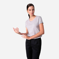 Camiseta Algodão Premium Feminina | Everyday Collection - Cinza Claro