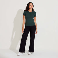 Camiseta Algodão Premium Feminina | Everyday Collection - Verde Cedro