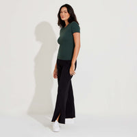 Camiseta Algodão Premium Feminina | Everyday Collection - Verde Cedro