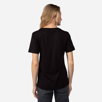 Camiseta Pima Gola U Feminina - Preto