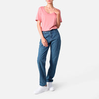 Camiseta Pima Gola U Feminina | Life Collection - Rose