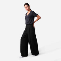 Camiseta Algodão Premium Gola U Feminina | Everyday Collection - Cinza Escuro