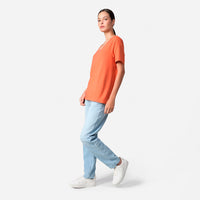 Camiseta Pima Gola U Feminina | Life Collection - Laranja Telha