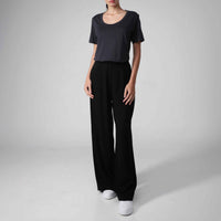 Camiseta Pima Gola U Feminina | Life Collection - Grafite