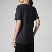 Camiseta Pima Gola U Feminina | Life Collection - Grafite