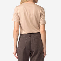 Camiseta Pima Gola U Feminina | Life Collection - Bege Camel