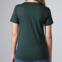 Camiseta Pima Gola U Feminina | Life Collection - Verde Cedro