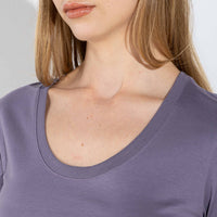 Camiseta Pima Gola U Feminina | Life Collection - Mirtilo