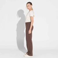 Camiseta Pima Gola U Feminina | Life Collection - Off Vanilla