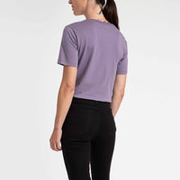 Camiseta Algodão Premium Gola U Feminina | Everyday Collection - Roxo Ametista