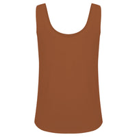 Regata Algodão Premium Decote U Feminina | Everyday Collection - Laranja Apricot