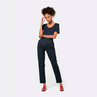 Calça Cós Flexível Feminina - Azul Marinho