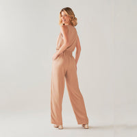 Calça Pantalona Clássica Matte - Camel