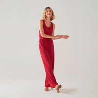 Calça Pantalona Clássica Matte - Rubi