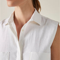 Chemise Regata Leve Linho - Cru