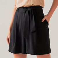 Shorts Clássico Matte Com Faixa - Preto